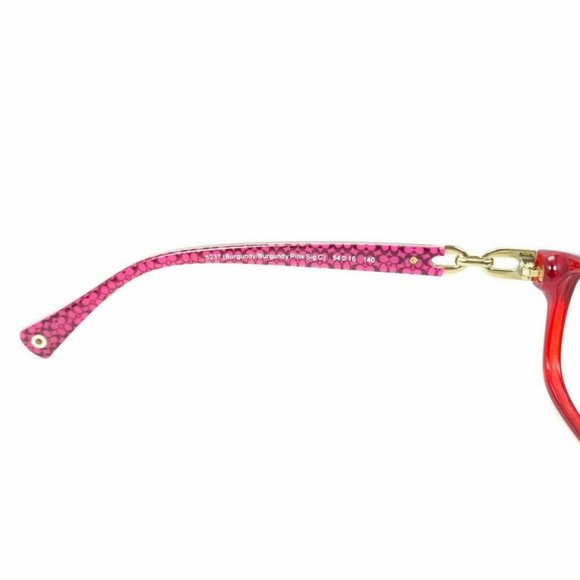 Coach Fannie HC 6052F 5237 Burgundy Red Pink Eyeglasses Demo Lenses 54mm - Picture 5 of 6